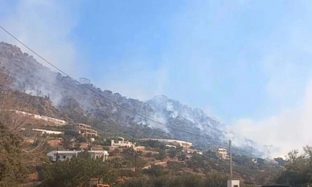 Βελτιωμένη η κατάσταση με τη φωτιά στο Λασίθι - Πόσα στρέμματα κάηκαν